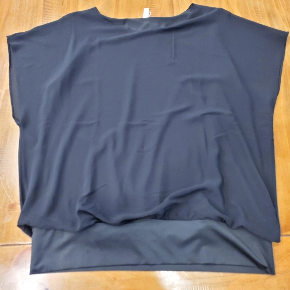 Black sheer blouse